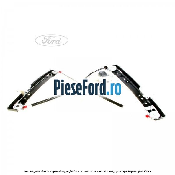 Macara geam electrica spate dreapta Ford S-Max 2007-2014 2.0 TDCi 140 cp QXWA, QXWB, QXWC, UFWA diesel