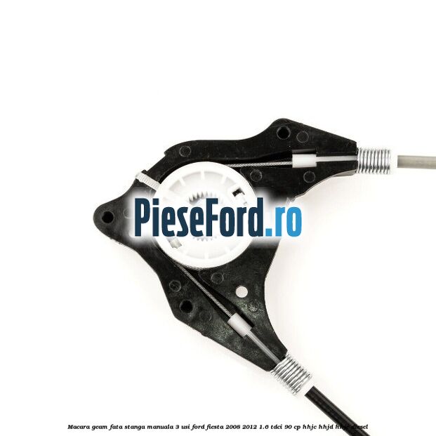 Macara geam fata stanga manuala 3 usi Ford Fiesta 2008-2012 1.6 TDCi 90 cp HHJC, HHJD, HHJE diesel