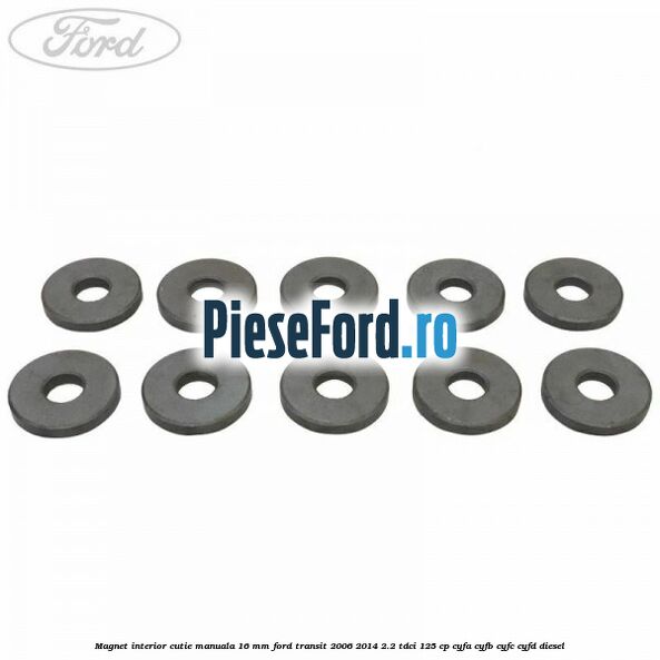 Magnet interior cutie manuala 16 mm Ford Transit 2006-2014 2.2 TDCi 125 cp CYFA, CYFB, CYFC, CYFD diesel