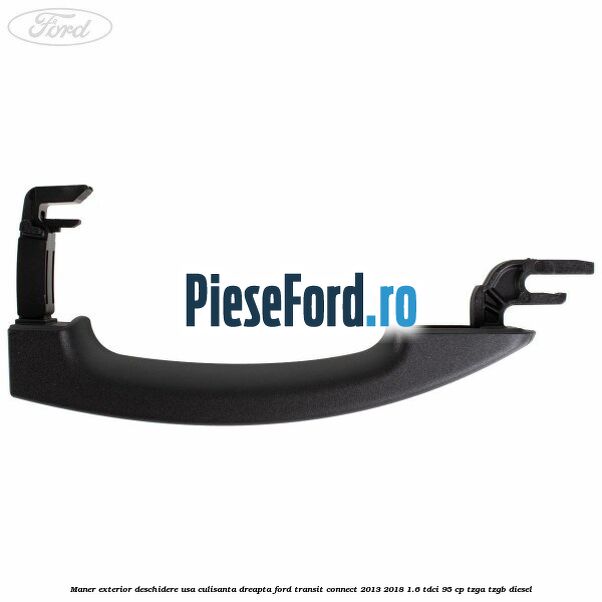 Maner exterior deschidere usa culisanta dreapta Ford Transit Connect 2013-2018 1.6 TDCi 95 cp TZGA, TZGB diesel