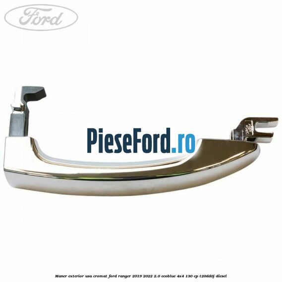 Maner exterior usa cromat Ford Ranger 2019-2022 2.0 EcoBlue 4x4 130 cp T20DD0J diesel