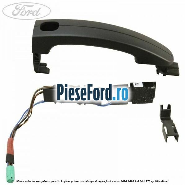Maner exterior usa fata cu functie keyless primerizat stanga dreapta Ford C-Max 2016-2020 2.0 TDCi 170 cp T8DE diesel