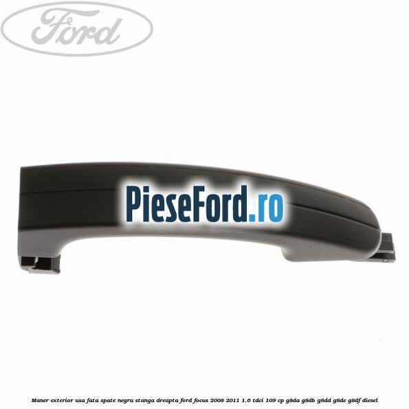 Maner exterior usa fata/spate negru stanga/dreapta Ford Focus 2008-2011 1.6 TDCi 109 cp G8DA, G8DB, G8DD, G8DE, G8DF diesel