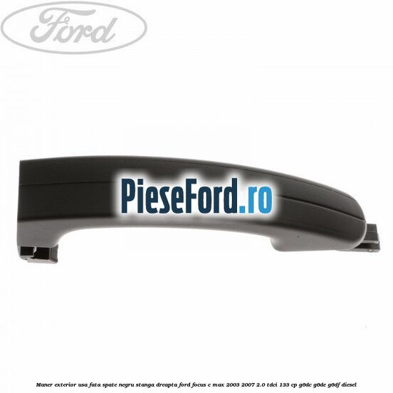 Maner exterior usa fata/spate negru stanga/dreapta Ford Focus C-Max 2003-2007 2.0 TDCi 133 cp G6DC, G6DE, G6DF diesel
