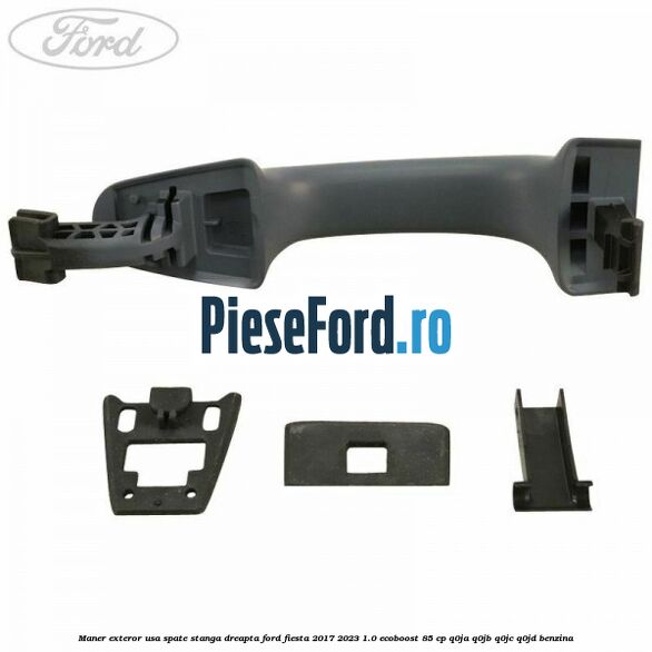 Maner exteror usa spate stanga dreapta Ford Fiesta 2017-2023 1.0 EcoBoost 85 cp Q0JA, Q0JB, Q0JC, Q0JD benzina