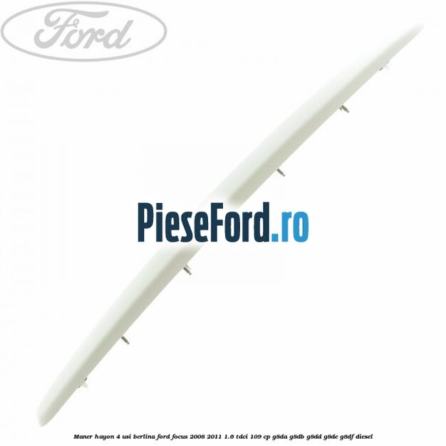 Maner hayon 4 usi berlina Ford Focus 2008-2011 1.6 TDCi 109 cp G8DA, G8DB, G8DD, G8DE, G8DF diesel