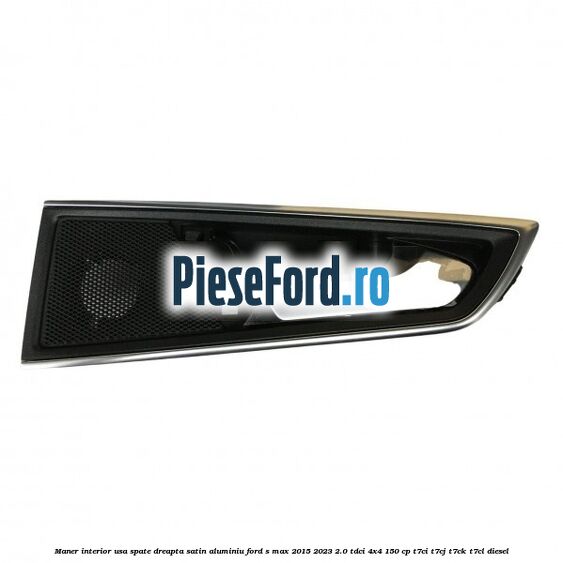 Maner interior usa spate dreapta satin aluminiu Ford S-Max 2015-2023 2.0 TDCi 4x4 150 cp T7CI, T7CJ, T7CK, T7CL diesel