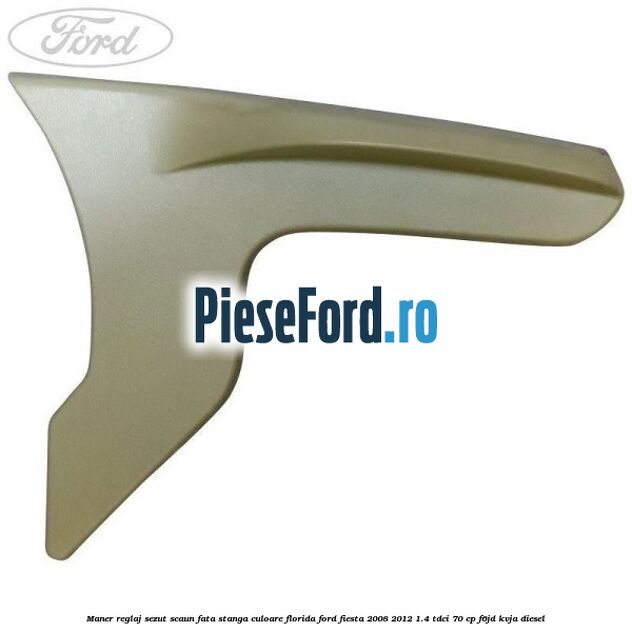 Maner reglaj sezut scaun fata stanga culoare florida Ford Fiesta 2008-2012 1.4 TDCi 70 cp F6JD, KVJA diesel