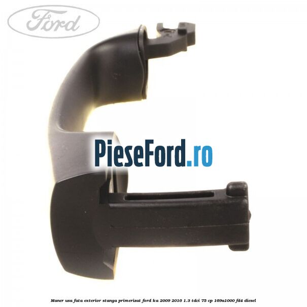 Maner usa fata exterior stanga primerizat Ford Ka 2009-2016 1.3 TDCi 75 cp 169A1000, FD4 diesel