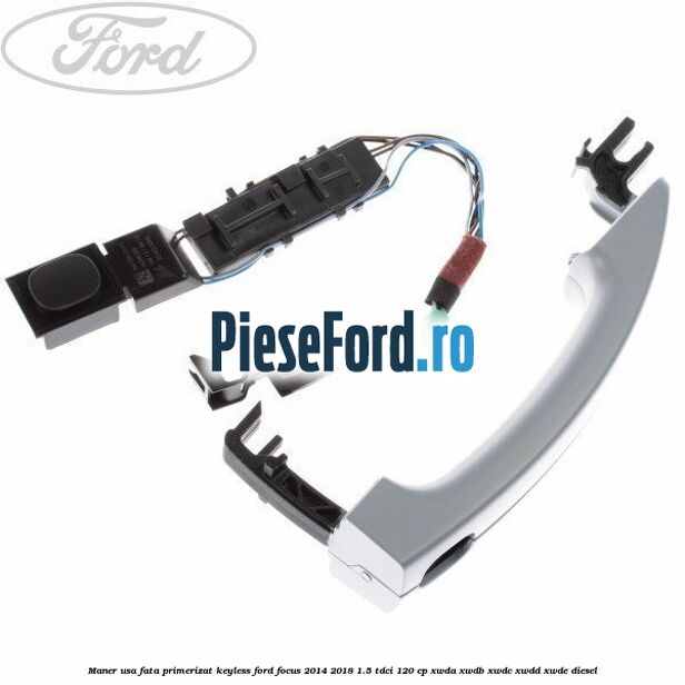 Maner usa fata primerizat keyless Ford Focus 2014-2018 1.5 TDCi 120 cp XWDA, XWDB, XWDC, XWDD, XWDE diesel