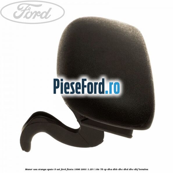 Maner usa stanga spate 5 usi Ford Fiesta 1996-2001 1.25 i 16V 75 cp DHA, DHB, DHC, DHD, DHE, DHF benzina