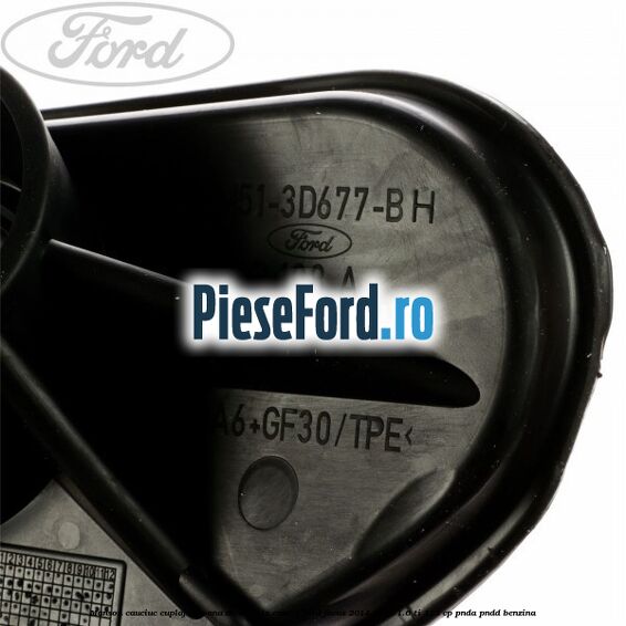 Manson cauciuc cuplaj coloana directie la caseta Ford Focus 2014-2018 1.6 Ti 125 cp PNDA, PNDD benzina