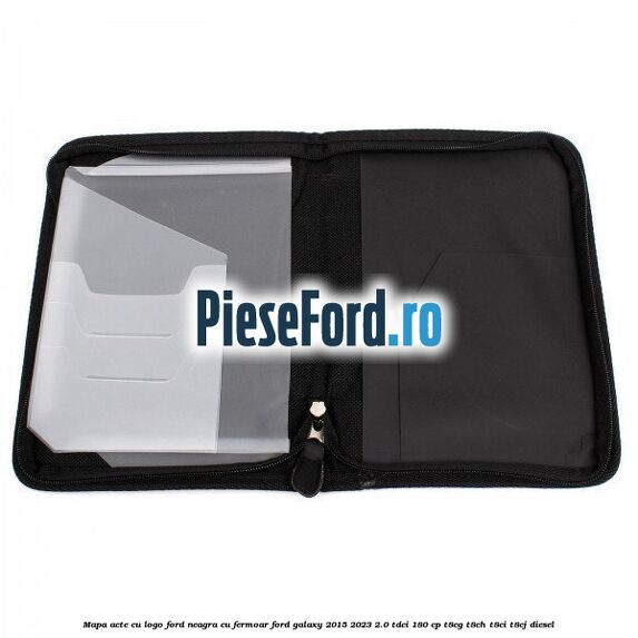 Mapa acte cu logo Ford neagra cu fermoar Ford Galaxy 2015-2023 2.0 TDCi 180 cp T8CG, T8CH, T8CI, T8CJ diesel
