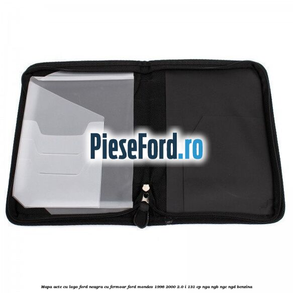 Mapa acte cu logo Ford neagra cu fermoar Ford Mondeo 1996-2000 2.0 i 131 cp NGA, NGB, NGC, NGD benzina