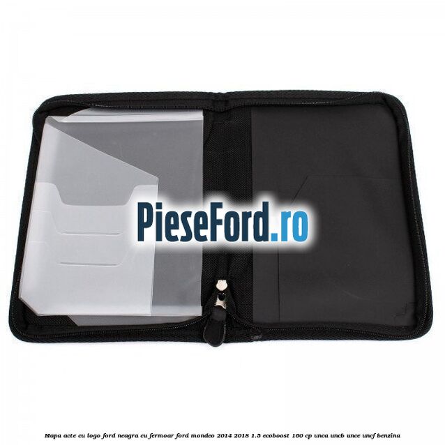 Mapa acte cu logo Ford neagra cu fermoar Ford Mondeo 2014-2018 1.5 EcoBoost 160 cp UNCA, UNCB, UNCE, UNCF benzina