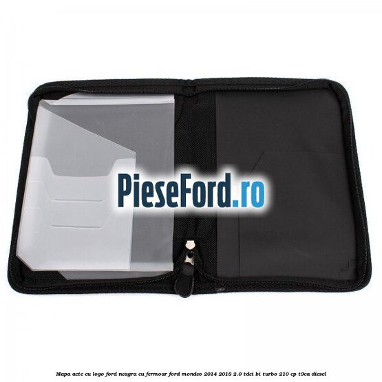 Mapa acte cu logo Ford neagra cu fermoar Ford Mondeo 2014-2018 2.0 TDCi Bi-Turbo 210 cp T9CA diesel