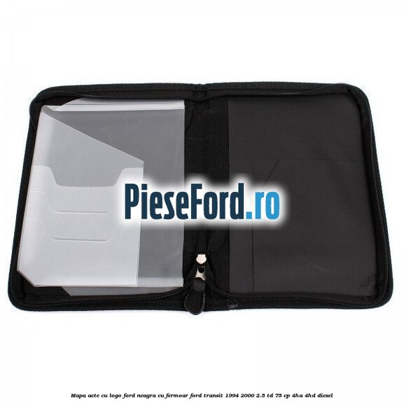 Mapa acte cu logo Ford neagra cu fermoar Ford Transit 1994-2000 2.5 TD 75 cp 4HA, 4HD diesel