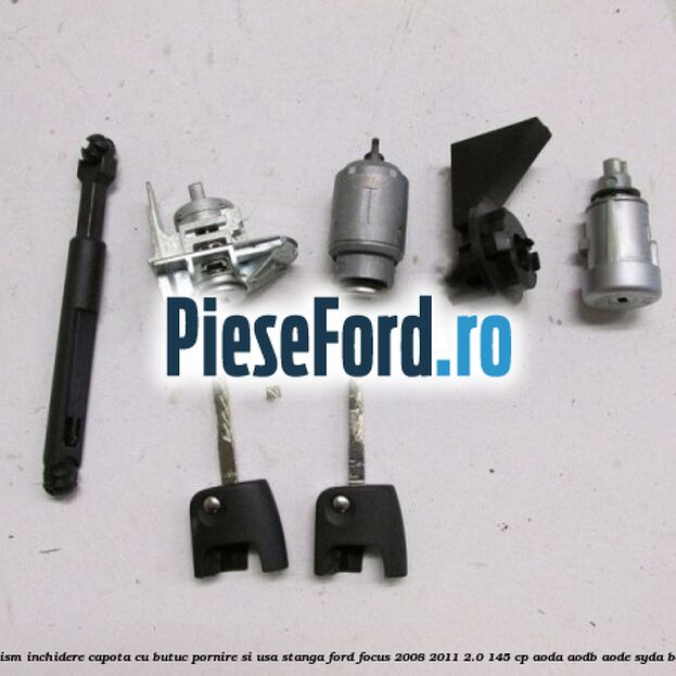 Mecanism inchidere capota cu butuc pornire si usa stanga Ford Focus 2008-2011 2.0 145 cp AODA, AODB, AODE, SYDA benzina