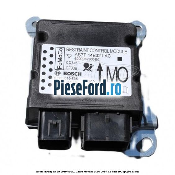Modul airbag an 03/2010-09/2010 Ford Mondeo 2008-2014 1.8 TDCi 100 cp FFBA diesel