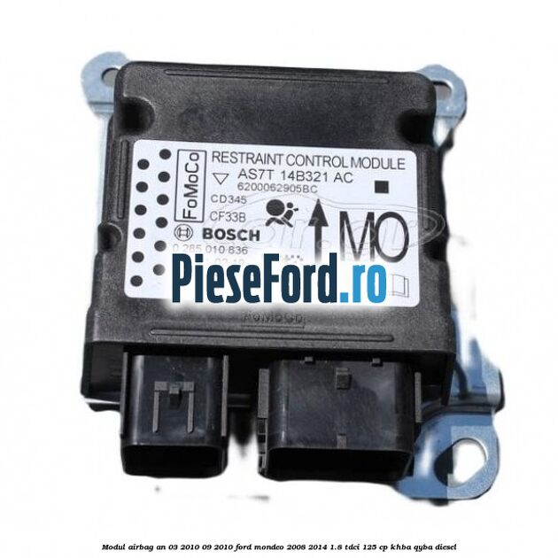 Modul airbag an 03/2010-09/2010 Ford Mondeo 2008-2014 1.8 TDCi 125 cp KHBA, QYBA diesel