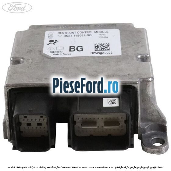 Modul airbag cu echipare airbag cortina Ford Tourneo Custom 2014-2018 2.0 EcoBlue 130 cp Modul airbag cu echipare airbag cortina Ford Tourneo Custom 2014-2018 2.0 EcoBlue 130 cp BKFA, BKFB, YMF6, YMFA, YMFB, YMFS diesel