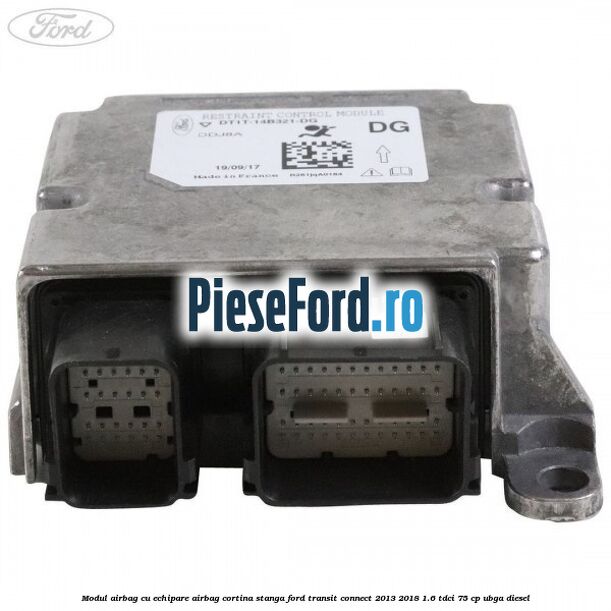 Modul airbag cu echipare airbag cortina stanga Ford Transit Connect 2013-2018 1.6 TDCi 75 cp UBGA diesel