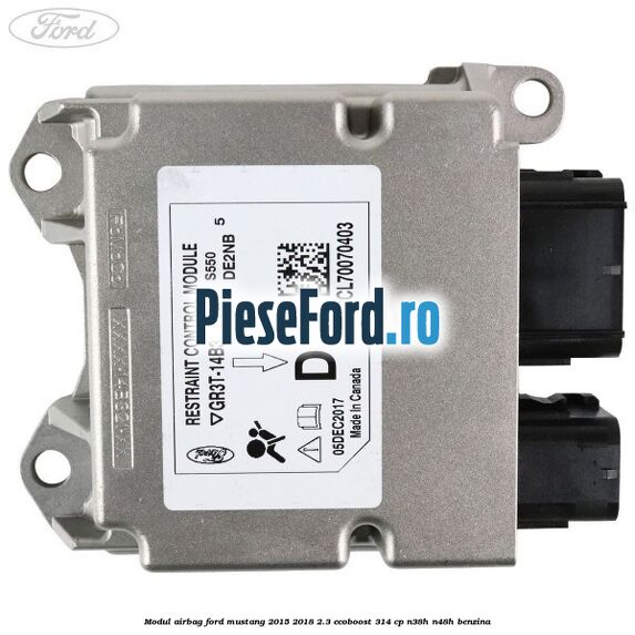 Modul airbag Ford Mustang 2015-2018 2.3 EcoBoost 314 cp Modul airbag Ford Mustang 2015-2018 2.3 EcoBoost 314 cp N38H, N48H benzina
