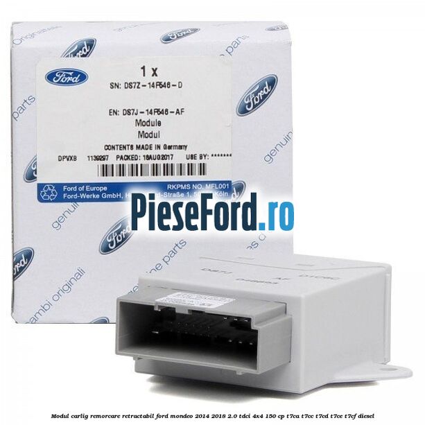 Modul carlig remorcare retractabil Ford Mondeo 2014-2018 2.0 TDCi 4x4 150 cp T7CA, T7CC, T7CD, T7CE, T7CF diesel