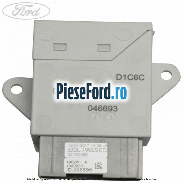 Modul carlig remorcare retractabil Ford S-Max 2015-2023 1.5 EcoBoost 160 cp UNCI, UNCJ, UNCK benzina