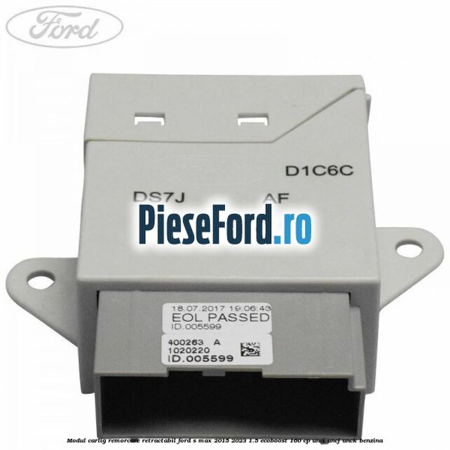 Modul carlig remorcare retractabil Ford S-Max 2015-2023 1.5 EcoBoost 160 cp UNCI, UNCJ, UNCK benzina