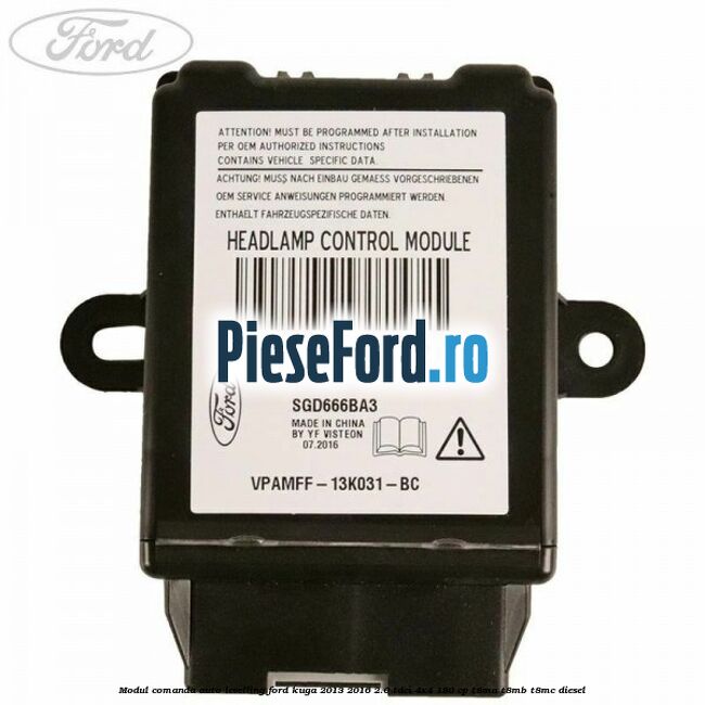 Modul comanda auto-levelling Ford Kuga 2013-2016 2.0 TDCi 4x4 180 cp T8MA, T8MB, T8MC diesel
