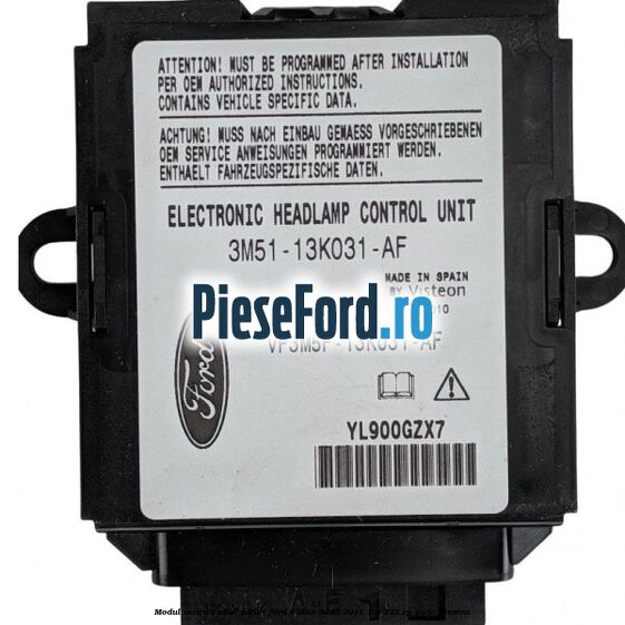 Modul control nivel faruri Ford C-Max 2007-2011 1.8 122 cp QQDC benzina
