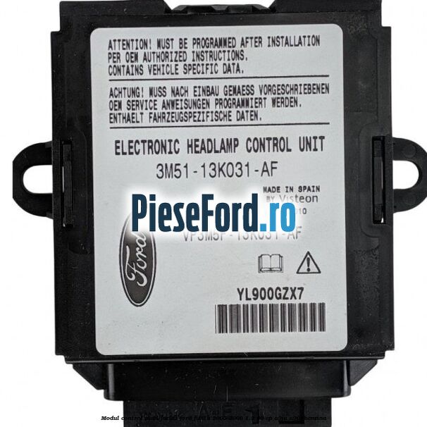 Modul control nivel faruri Ford Fiesta 2005-2008 1.3 69 cp A9JA, A9JB benzina