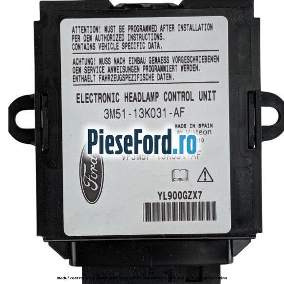 Modul control nivel faruri Ford Focus C-Max 2003-2007 1.6 Ti 115 cp HXDA, SIDA benzina