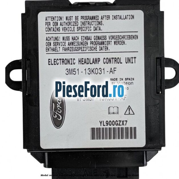 Modul control nivel faruri Ford Kuga 2008-2012 2.0 TDCI 4x4 163 cp TXDA diesel