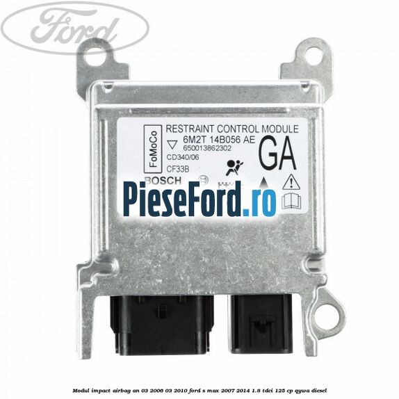 Modul impact airbag an 03/2006-03/2010 Ford S-Max 2007-2014 1.8 TDCi 125 cp QYWA diesel