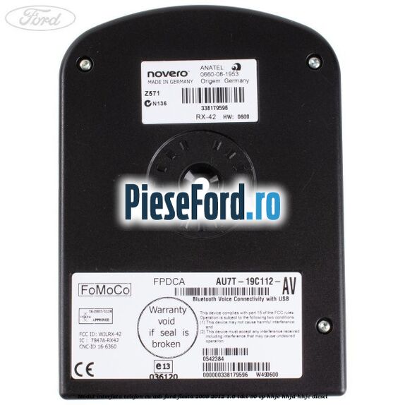 Modul interfata telefon cu USB Ford Fiesta 2008-2012 1.6 TDCi 90 cp HHJC, HHJD, HHJE diesel