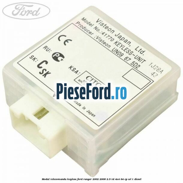 Modul telecomanda keyless Ford Ranger 2002-2006 2.5 TD 4x4 84 cp WL-T diesel