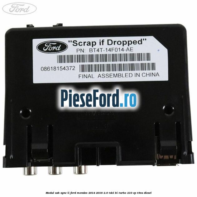 Modul USB Sync II Ford Mondeo 2014-2018 2.0 TDCi Bi-Turbo 210 cp T9CA diesel