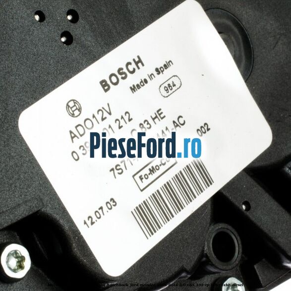 Motor stergator luneta 5 usi hatchback Ford Mondeo 2008-2014 2.0 TDCi 163 cp Motor stergator luneta 5 usi hatchback Ford Mondeo 2008-2014 2.0 TDCi 163 cp TXBA, TXBB diesel