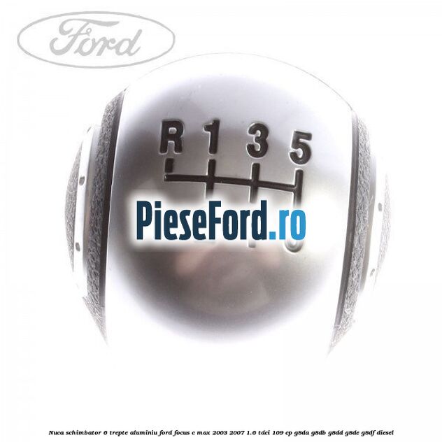 Nuca schimbator 6 trepte, aluminiu Ford Focus C-Max 2003-2007 1.6 TDCi 109 cp G8DA, G8DB, G8DD, G8DE, G8DF diesel