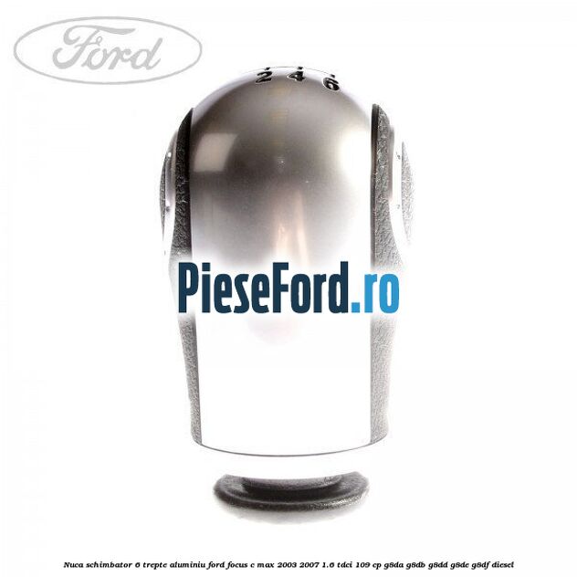 Nuca schimbator 6 trepte, aluminiu Ford Focus C-Max 2003-2007 1.6 TDCi 109 cp G8DA, G8DB, G8DD, G8DE, G8DF diesel