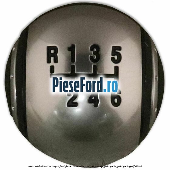 Nuca schimbator, 6 trepte Ford Focus 2008-2011 1.6 TDCi 109 cp G8DA, G8DB, G8DD, G8DE, G8DF diesel