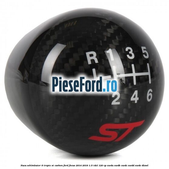 Nuca schimbator 6 trepte ST carbon Ford Focus 2014-2018 1.5 TDCi 120 cp XWDA, XWDB, XWDC, XWDD, XWDE diesel