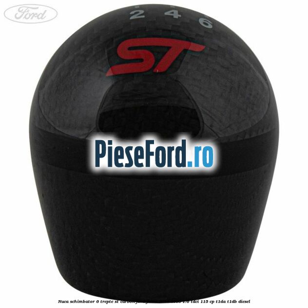 Nuca schimbator 6 trepte ST carbon Ford Focus 2014-2018 1.6 TDCi 115 cp Nuca schimbator 6 trepte ST carbon Ford Focus 2014-2018 1.6 TDCi 115 cp T1DA, T1DB diesel