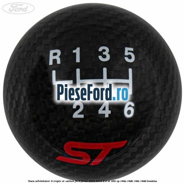 Nuca schimbator 6 trepte ST carbon Ford Focus 2014-2018 2.0 ST 250 cp Nuca schimbator 6 trepte ST carbon Ford Focus 2014-2018 2.0 ST 250 cp R9DA, R9DB, R9DC, R9DD benzina