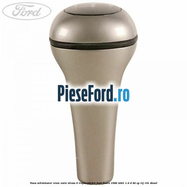 Nuca schimbator crom cutie viteza 5 trepte B5/IB5 Ford Fiesta 1996-2001 1.8 D 60 cp RTJ, RTK diesel