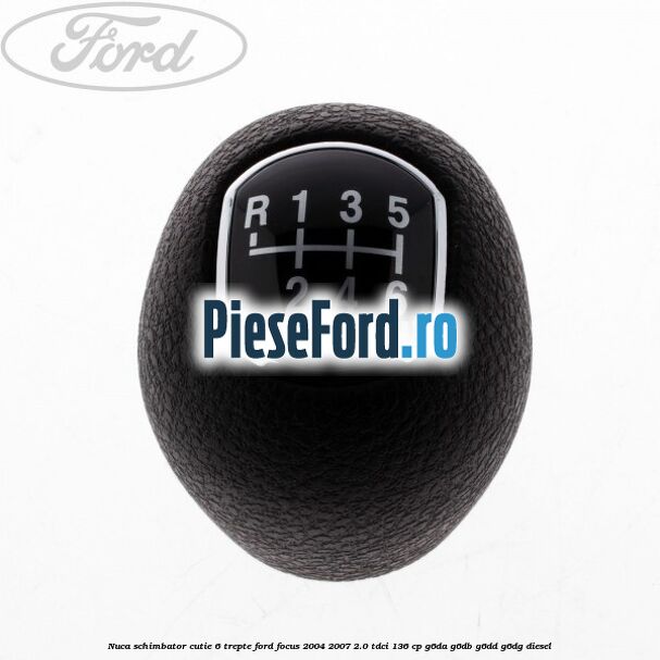 Nuca schimbator, cutie 6 trepte Ford Focus 2004-2007 2.0 TDCi 136 cp G6DA, G6DB, G6DD, G6DG diesel