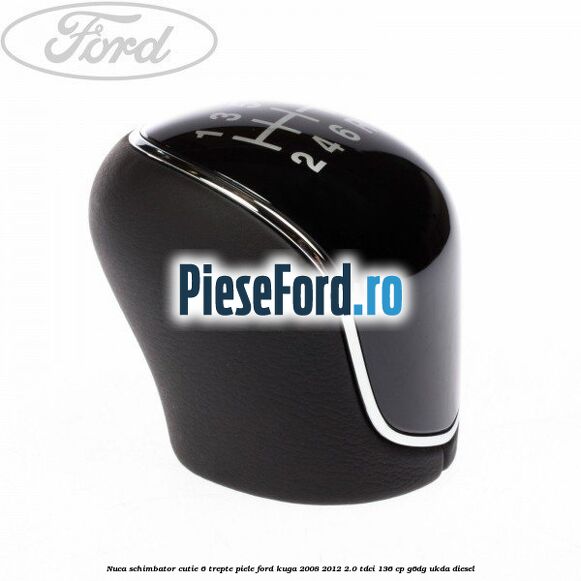 Nuca schimbator, cutie 6 trepte piele Ford Kuga 2008-2012 2.0 TDCi 136 cp G6DG, UKDA diesel