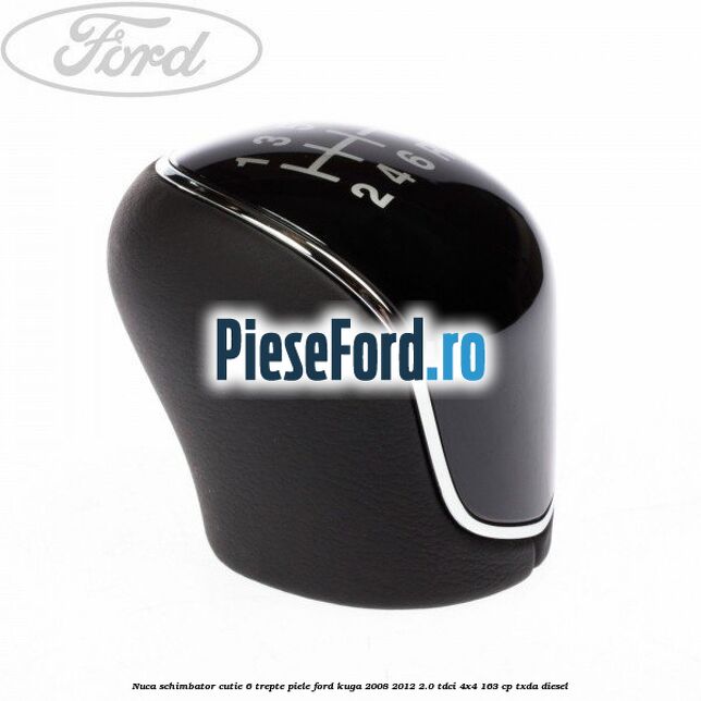 Nuca schimbator, cutie 6 trepte piele Ford Kuga 2008-2012 2.0 TDCI 4x4 163 cp TXDA diesel